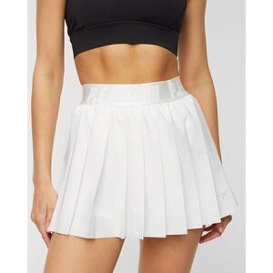 P.E Nation Volley Skirt in Optic White Pleated Tennis skort Golf size S NWT$119
